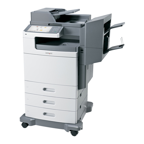 Lexmark X792 User manual Lexmark X792 User manual