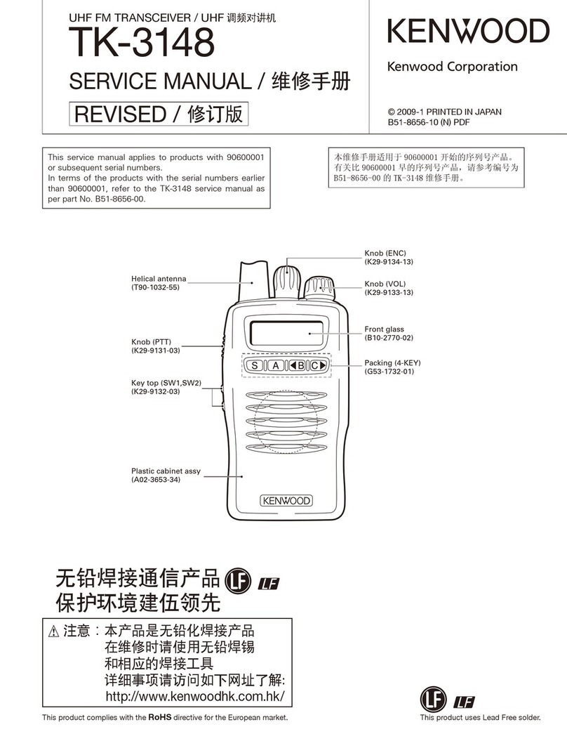 Kenwood TK-3148 User manual