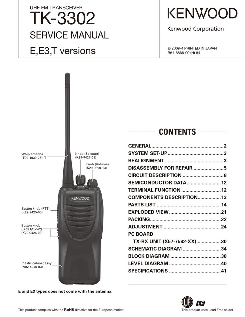 Kenwood TK-3302 User manual