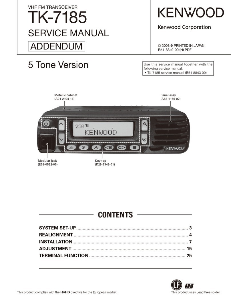 Kenwood TK-7185 Service  manual addendum
