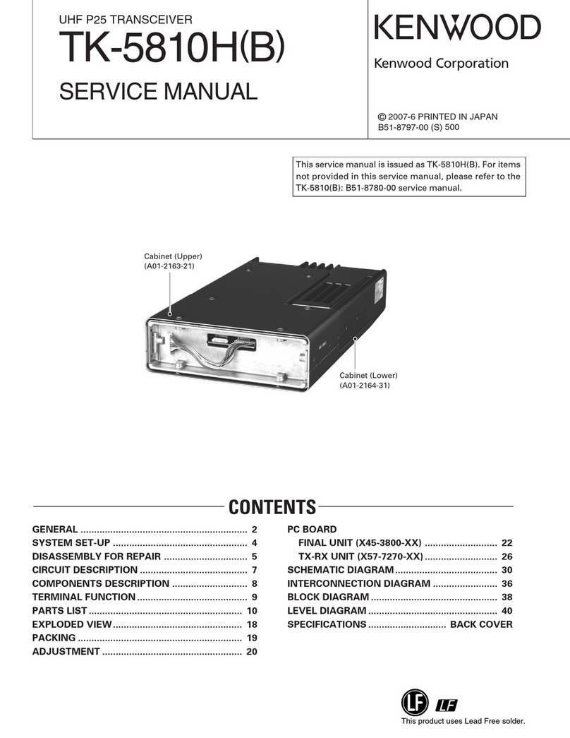 Kenwood FleetSync TK-5810(H) Service manual