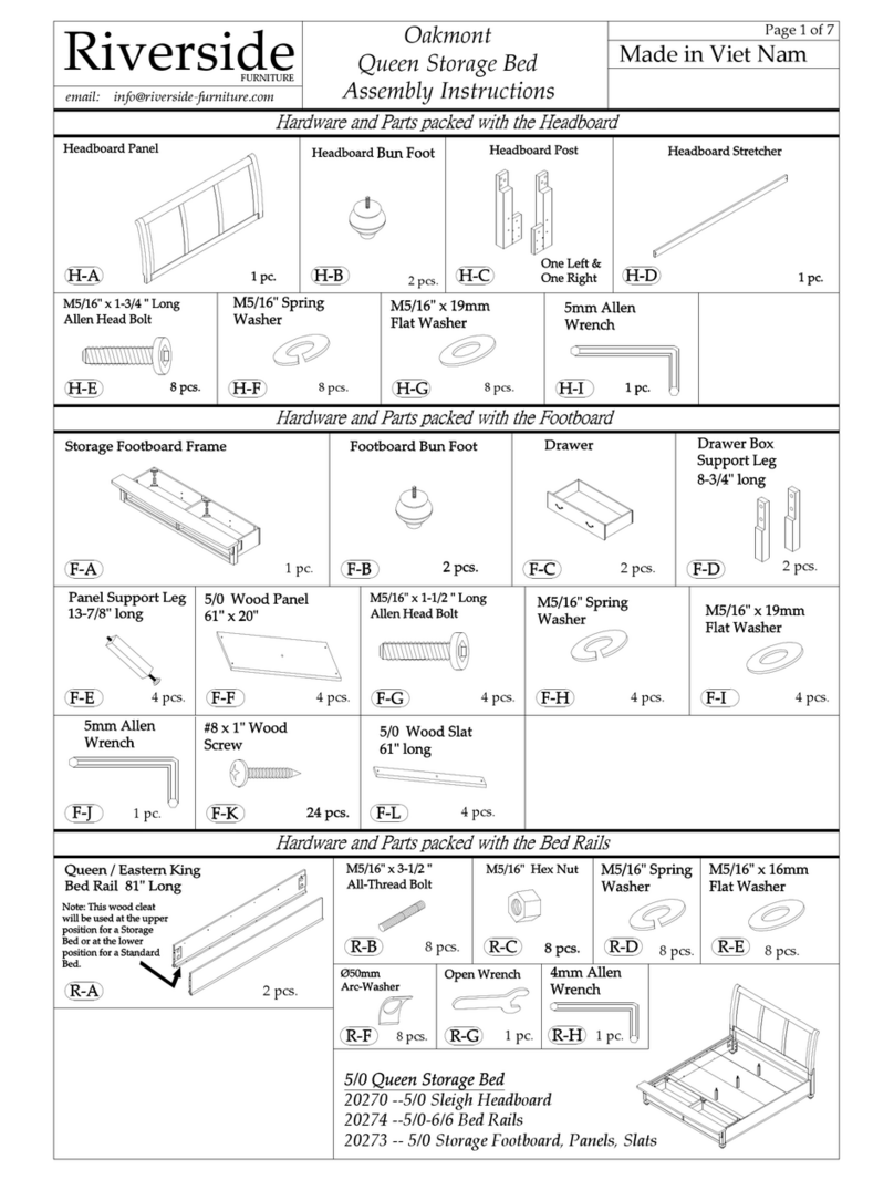 Riverside Oakmont Assembly instructions