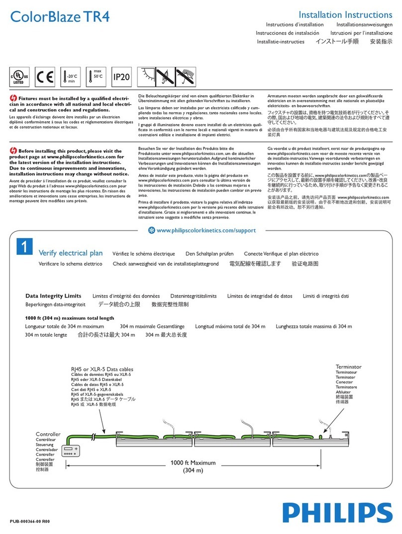 Philips ColorBlaze TR4 installation instructions