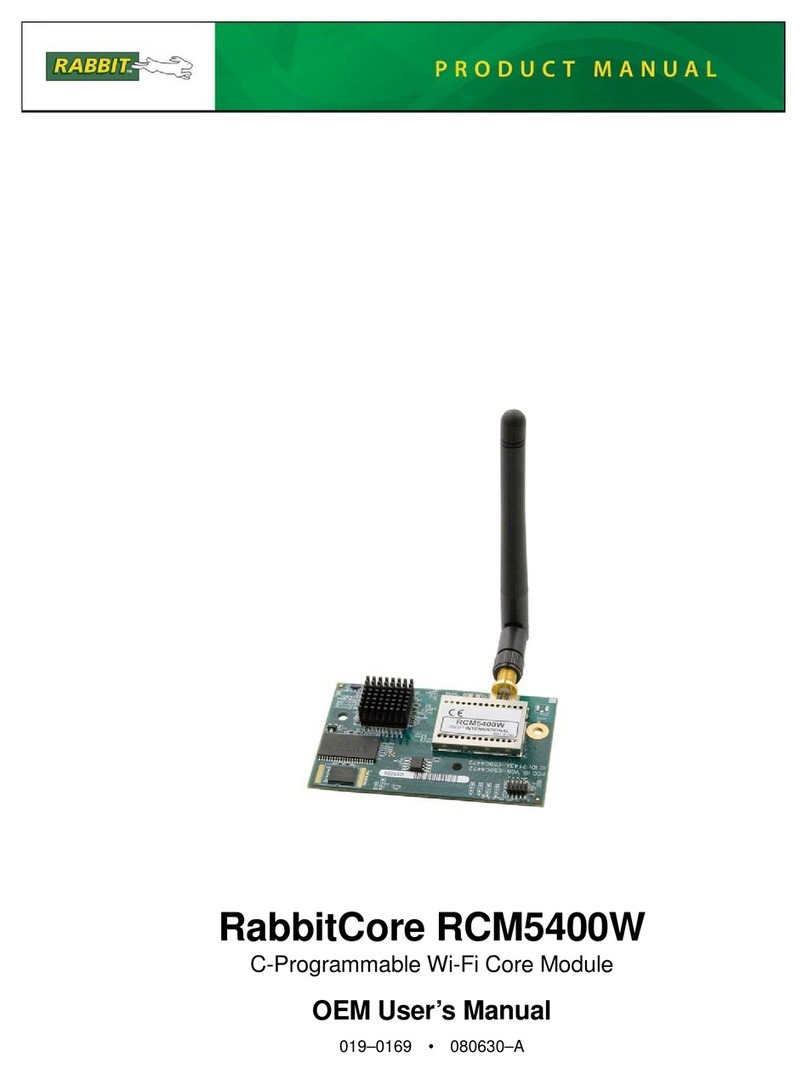 Rabbit RabbitCore RCM5400W User manual