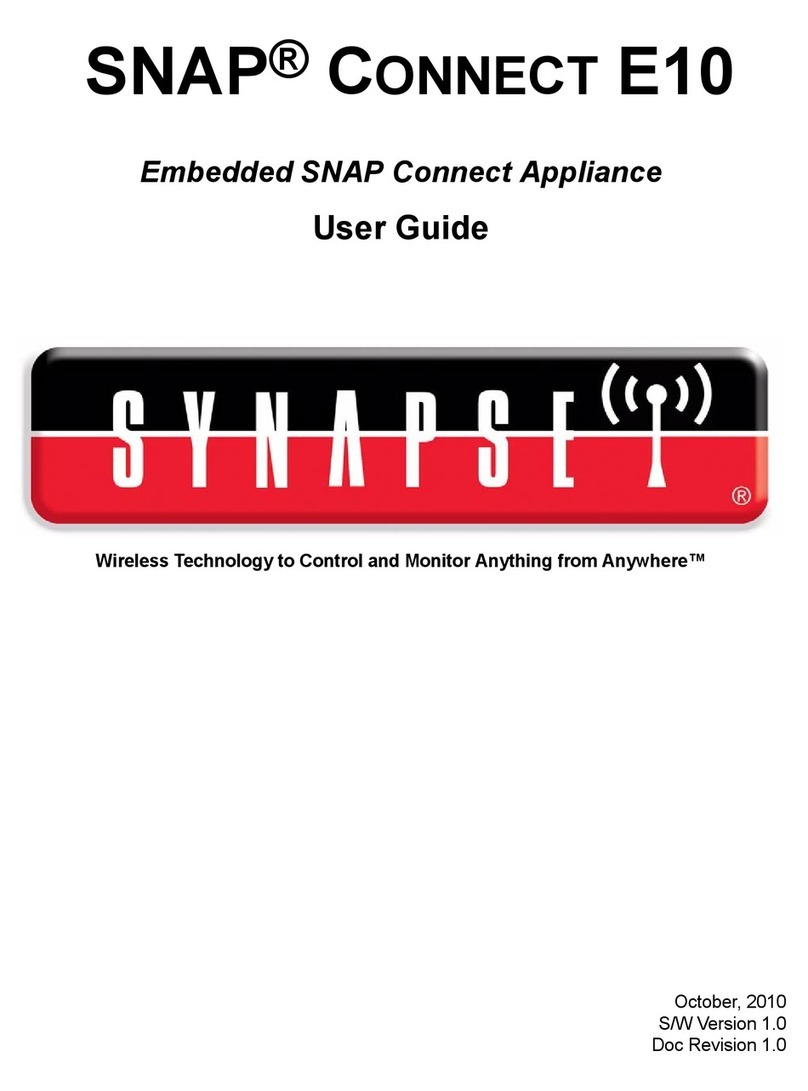 Synapse SNAP Connect E10 user guide