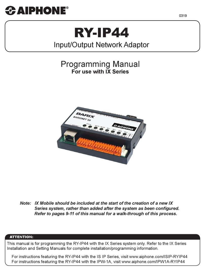 Aiphone RY-IP44 Owner's manual