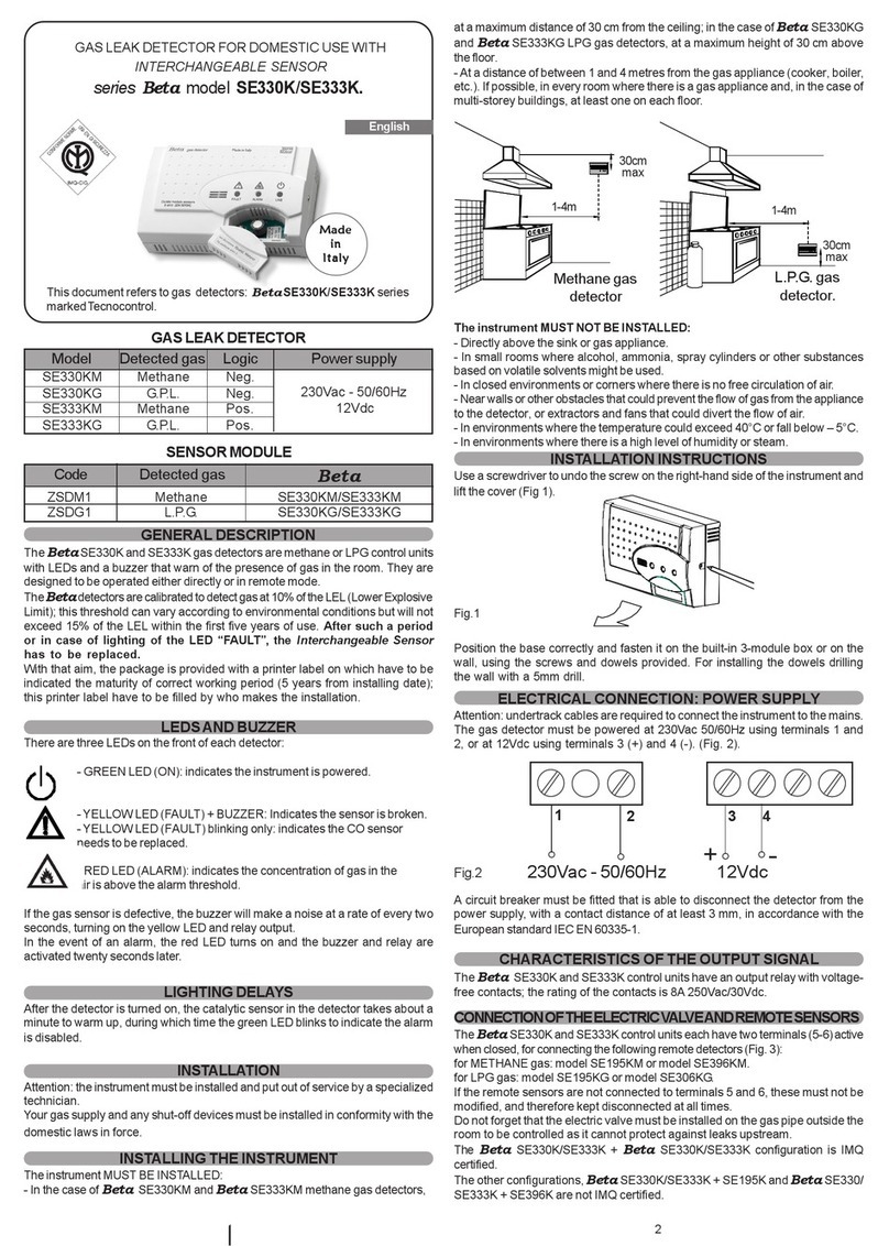 Geca SE330K User manual
