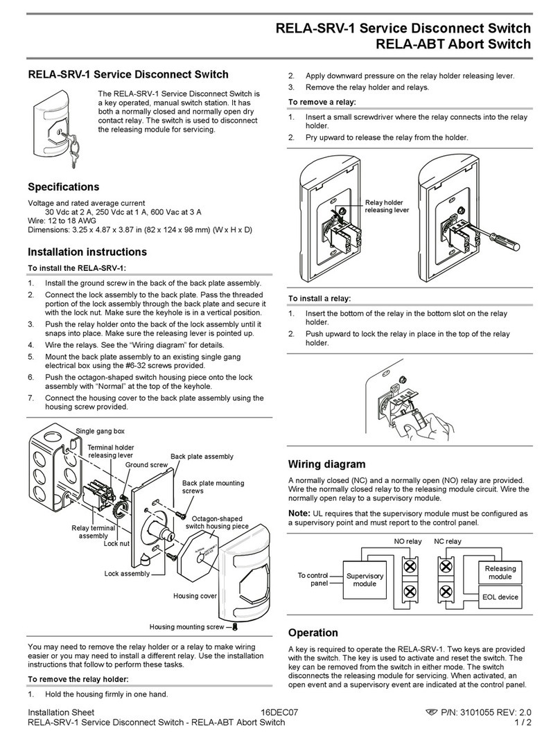 ADI RELA-SRV-1 user manual