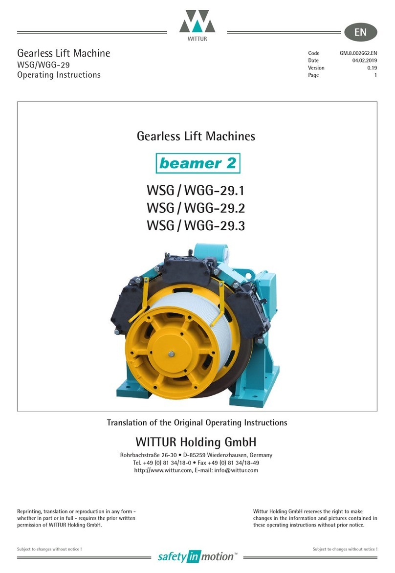 WITTUR WGG-29.1 operating instructions