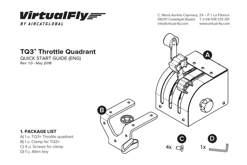 Virtualfly TQ3+ Throttle Quadrant User manual