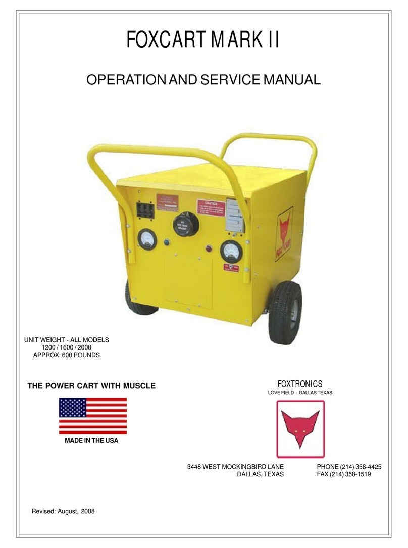 Foxtronics FOXCART MARK II Operation and service manual