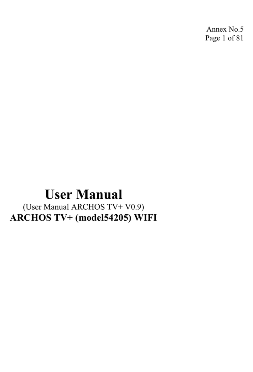 Archos TV+ User manual