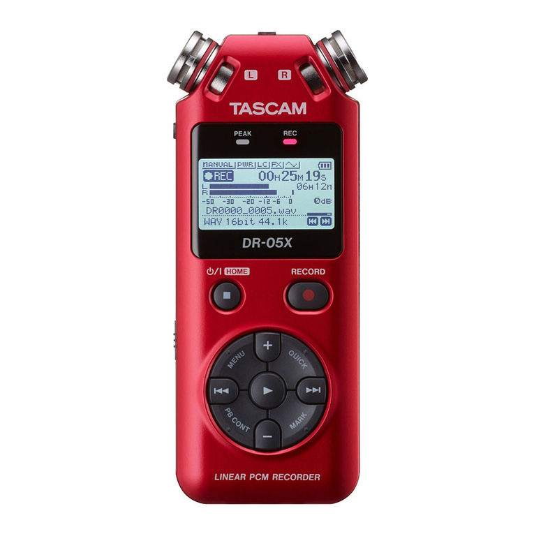 Tascam DR-05X User manual