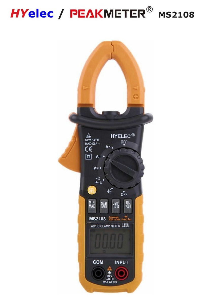 Hyelec PeakMeter MS2108 User manual