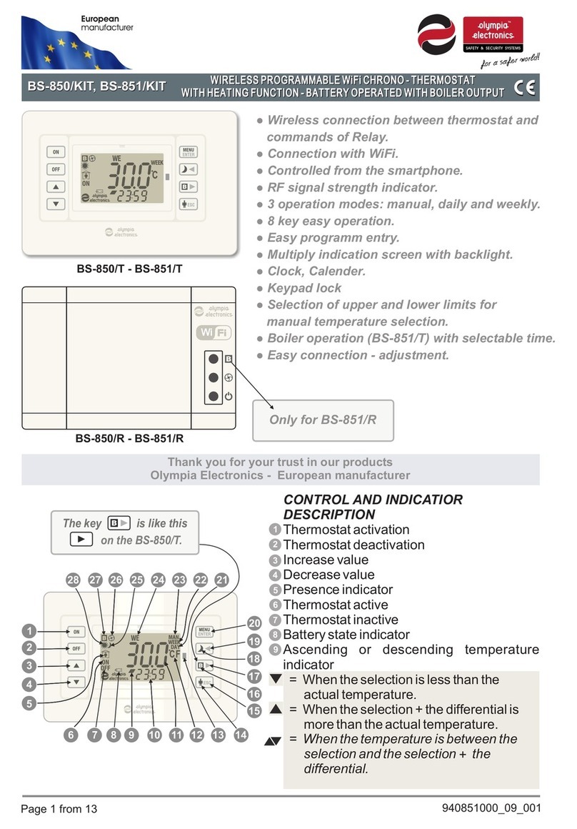 olympia electronics BS-850/T manual olympia electronics BS-850/T manual