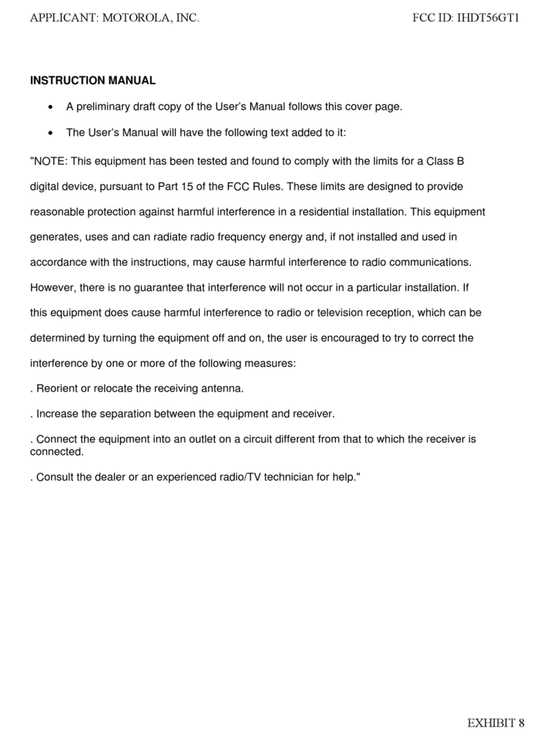 Motorola MOTOKRZR K1 GSM User manual
