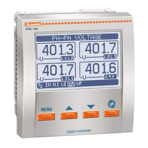 Lovato DMG800 user manual