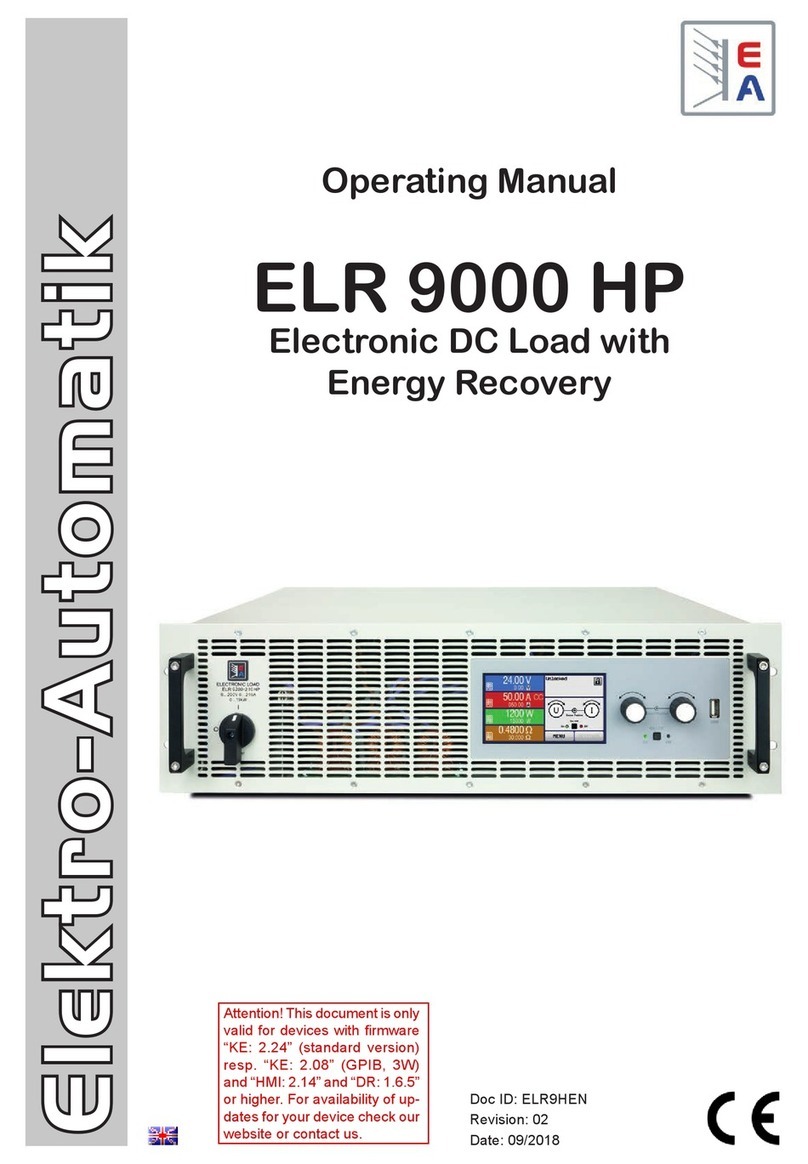 Elektro-Automatik ELR 9000 HP operating manual