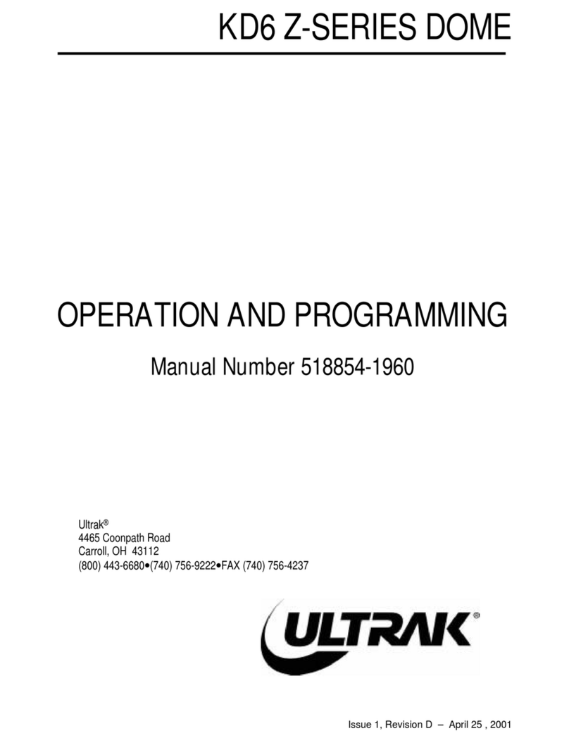 Ultrak KD6 Z Series Owner's manual Ultrak KD6 Z Series Owner's manual