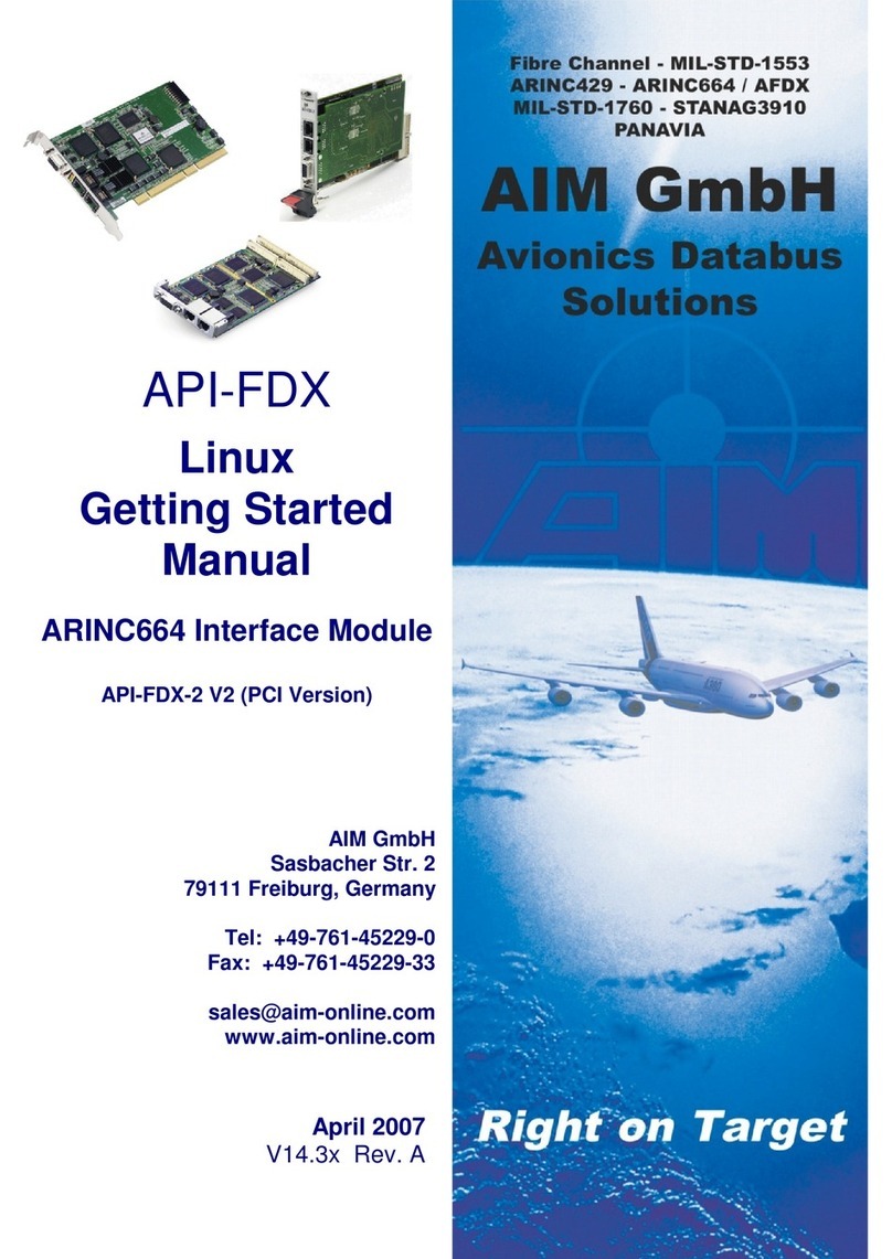 Aim API-FDX-2 V2 Getting started manual