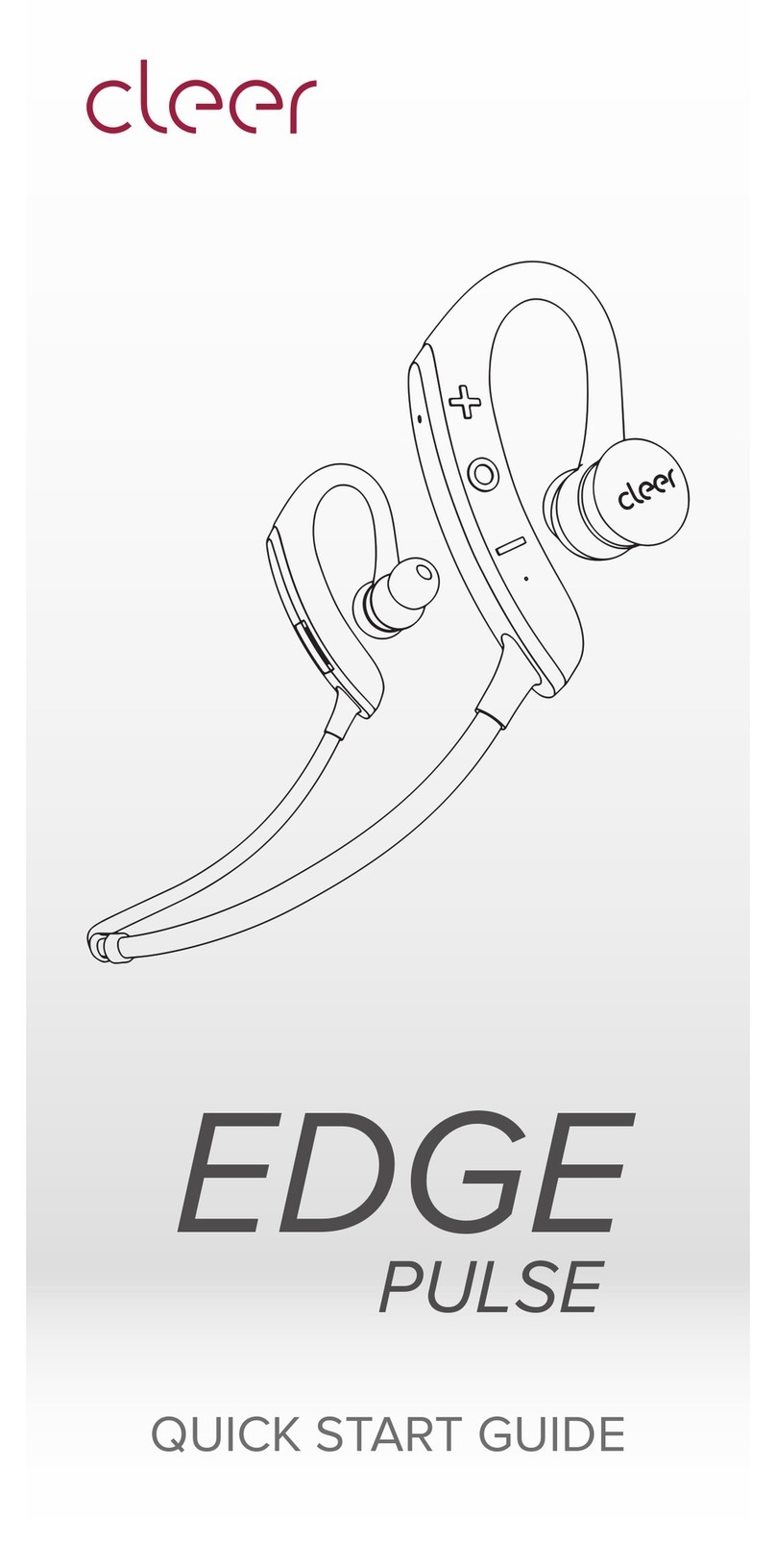 cleer EDGE PULSE quick start guide