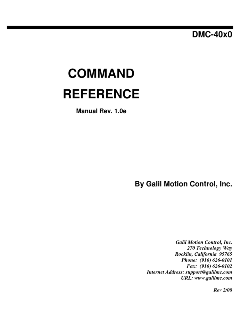 Galil Motion Control DMC-40x0 Series Command reference manual Galil Motion Control DMC-40x0 Series Command reference manual