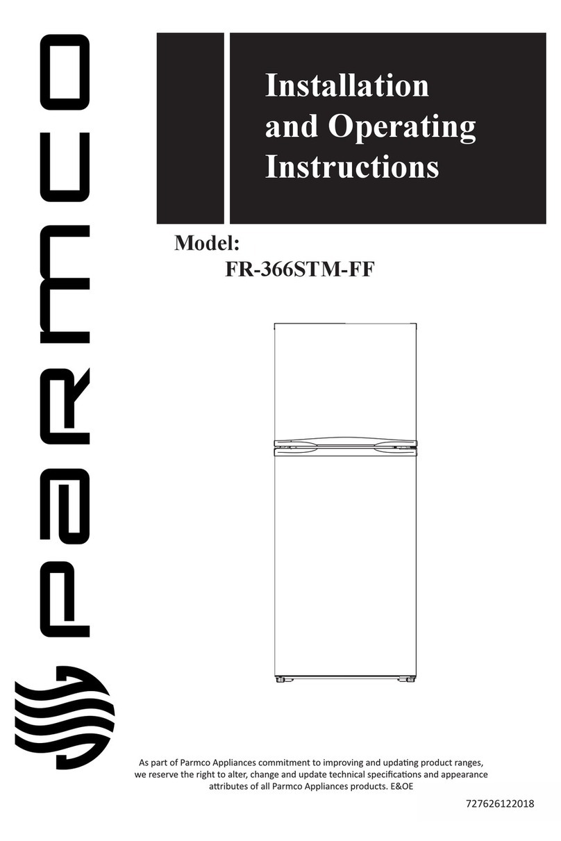 Parmco FR-366STM-FF User manual