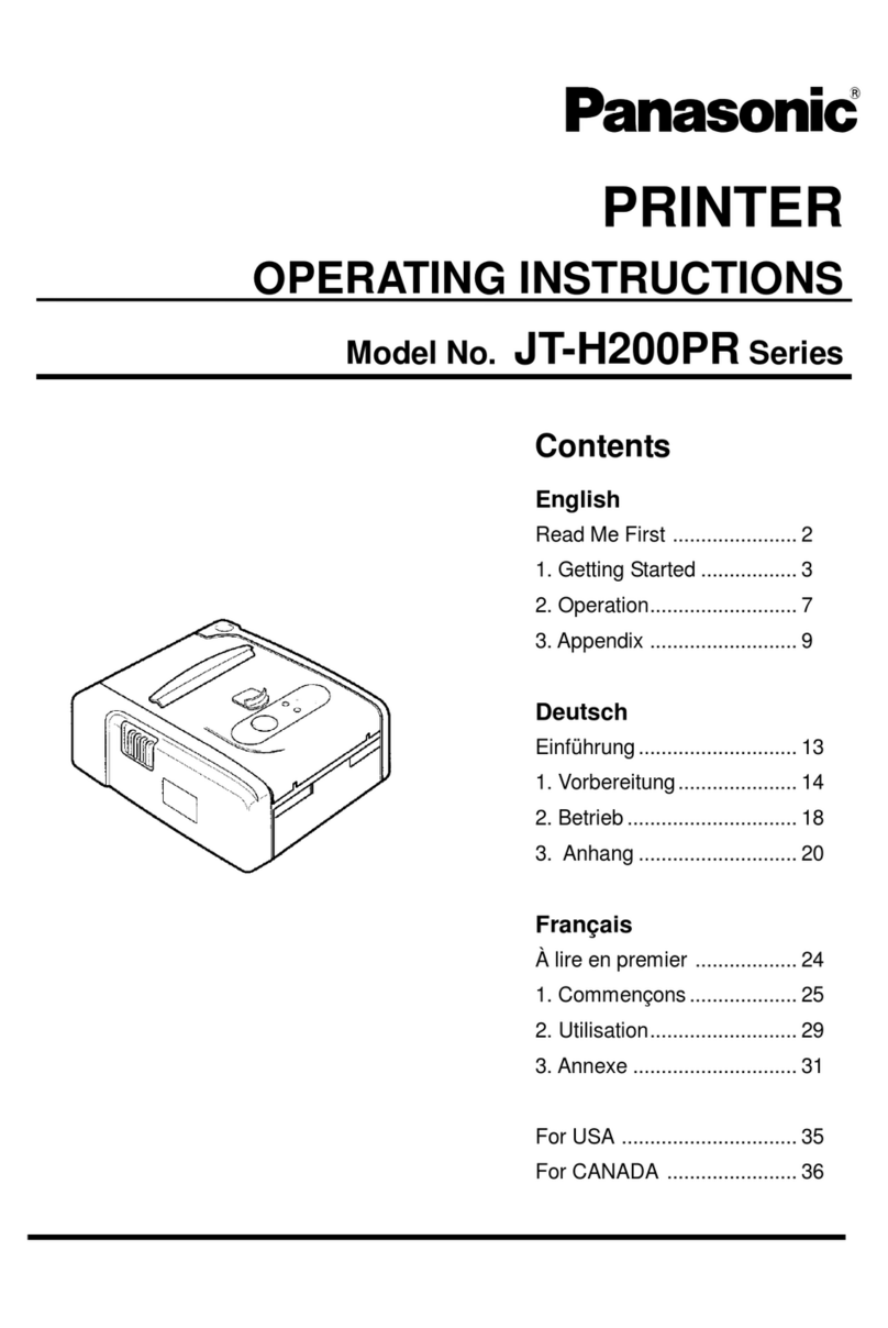 Panasonic JT-H200PR Series User manual