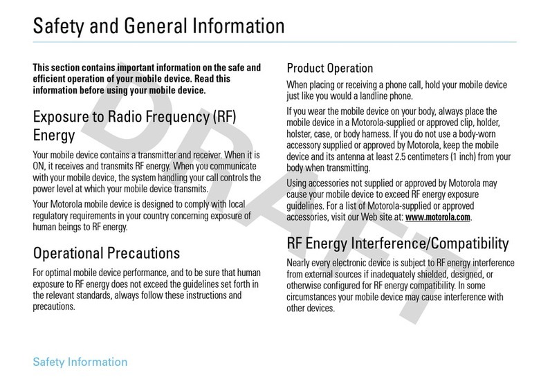 Motorola P6JL1 User manual