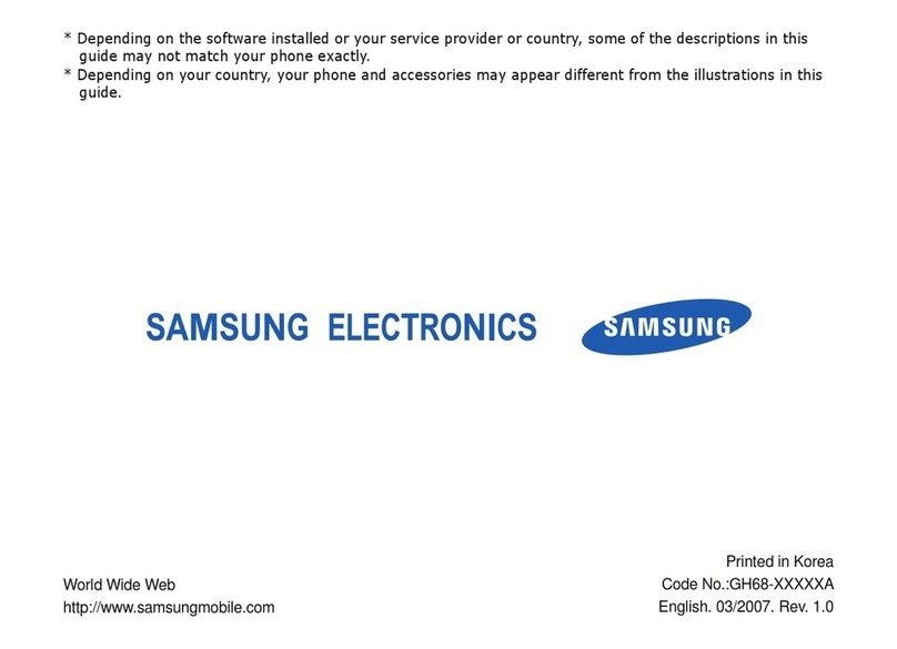 Samsung SGH-ZV60 User manual Samsung SGH-ZV60 User manual