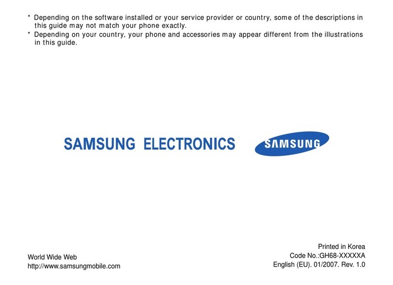 Samsung SGH-F500 User manual