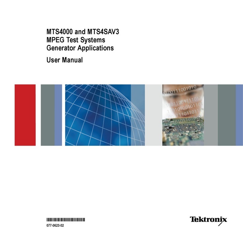 Tektronix MTS4SAV3 User manual