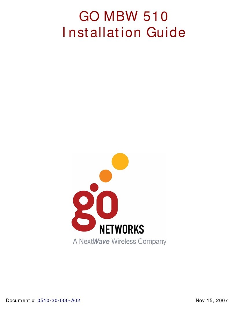 GO Networks MBW 510 installation guide