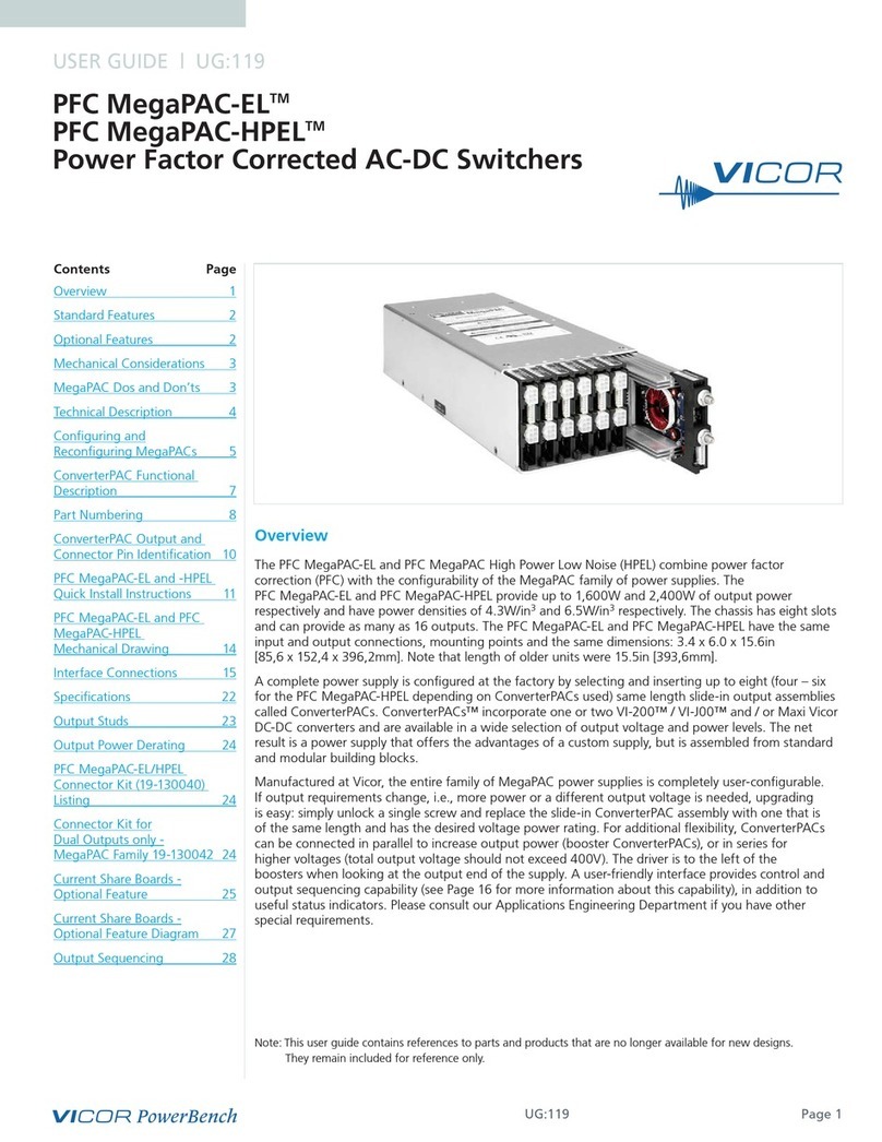 VICOR PFC MegaPAC-EL user guide