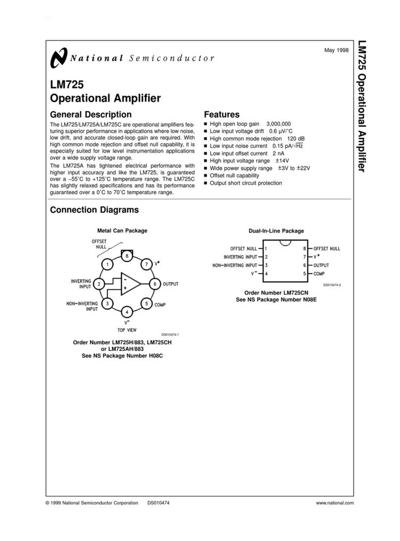 National Semiconductor LM725 Operational