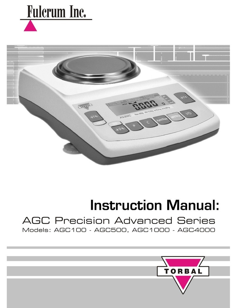 Torbal AGC100 instruction manual