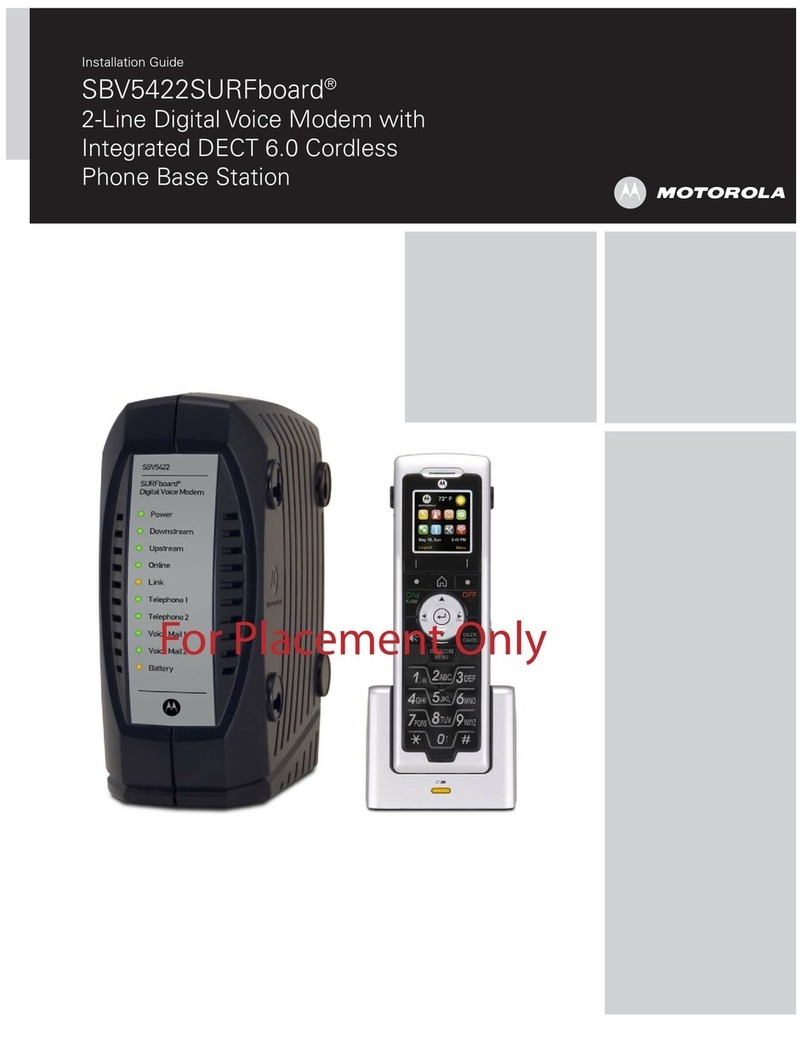 Motorola SURFboard SBV5422 User manual