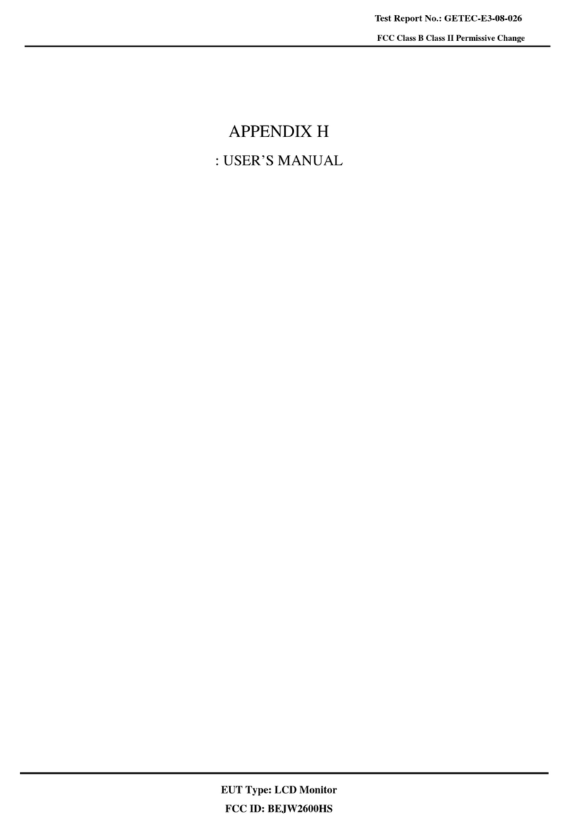 LG Flatron W2600V User manual
