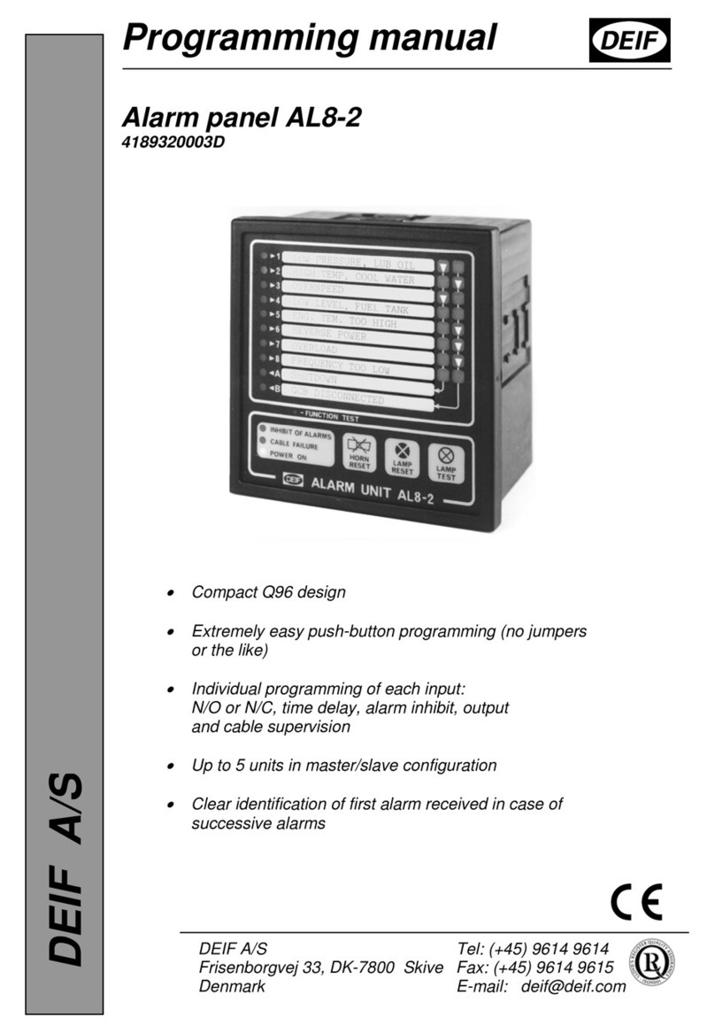 Deif AL8-2 Programming manual