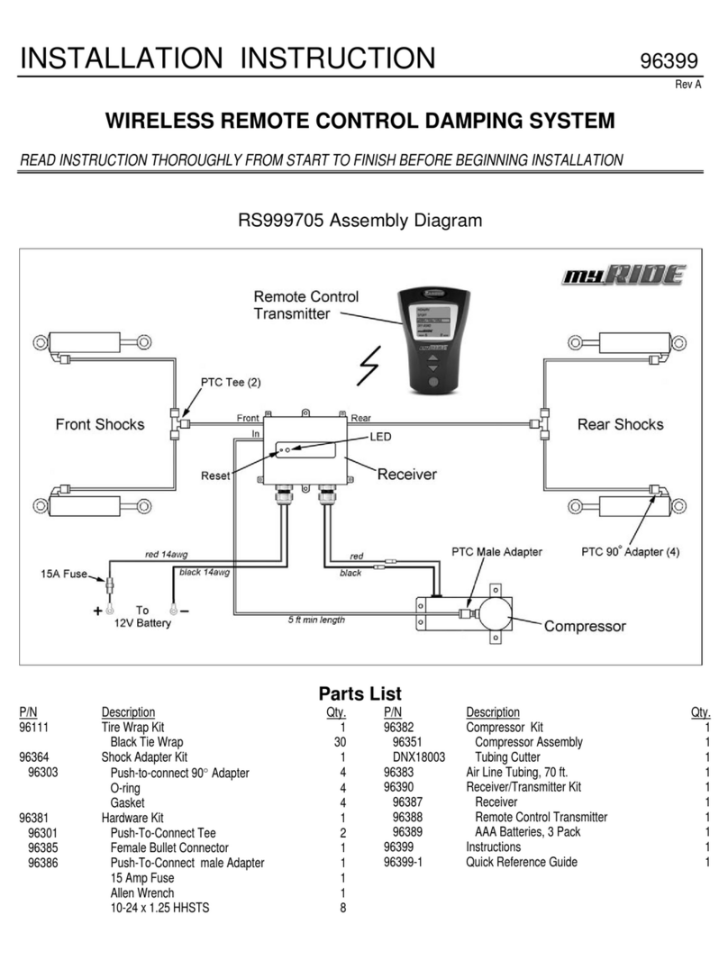 RANCHO myRide RS999705 Installation instruction