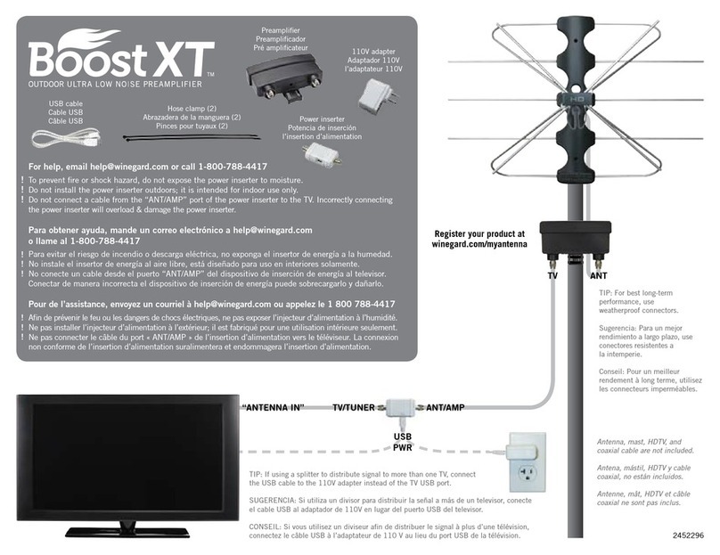 Winegard Boost XT LNA-200 user manual