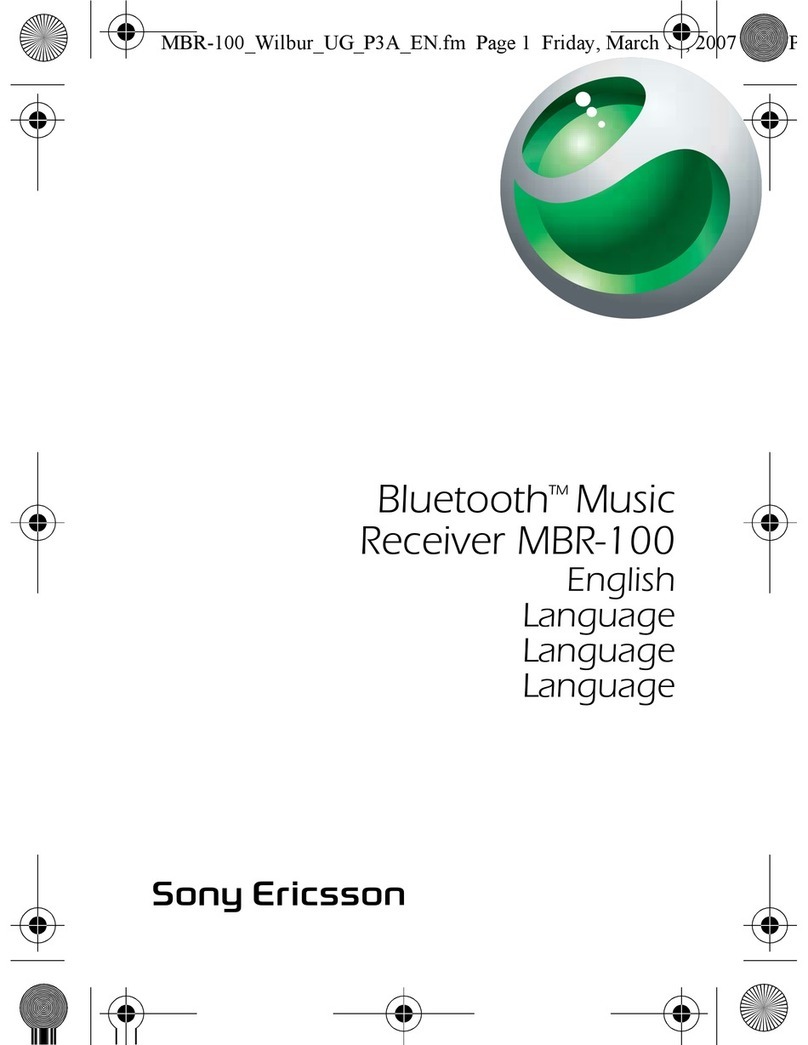 Sony Ericsson MBR-100 user guide