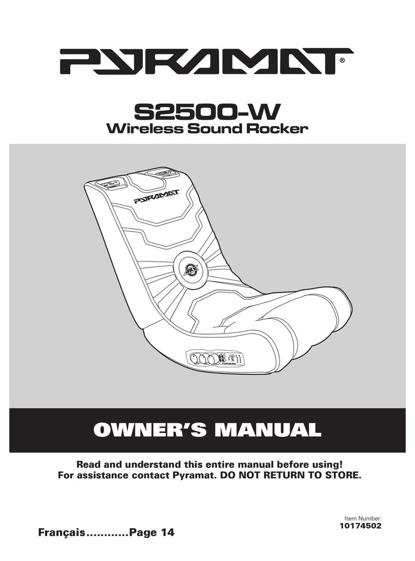 Pyramat S2500-W owner's manual