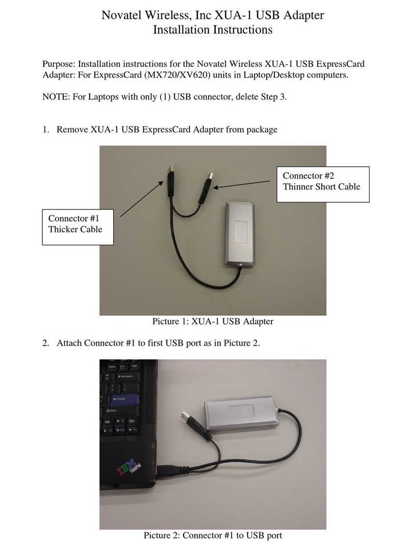 Novatel XUA-1 User manual