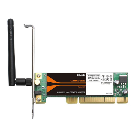 D-Link AirPlus Xtreme G DWA-520 User manual
