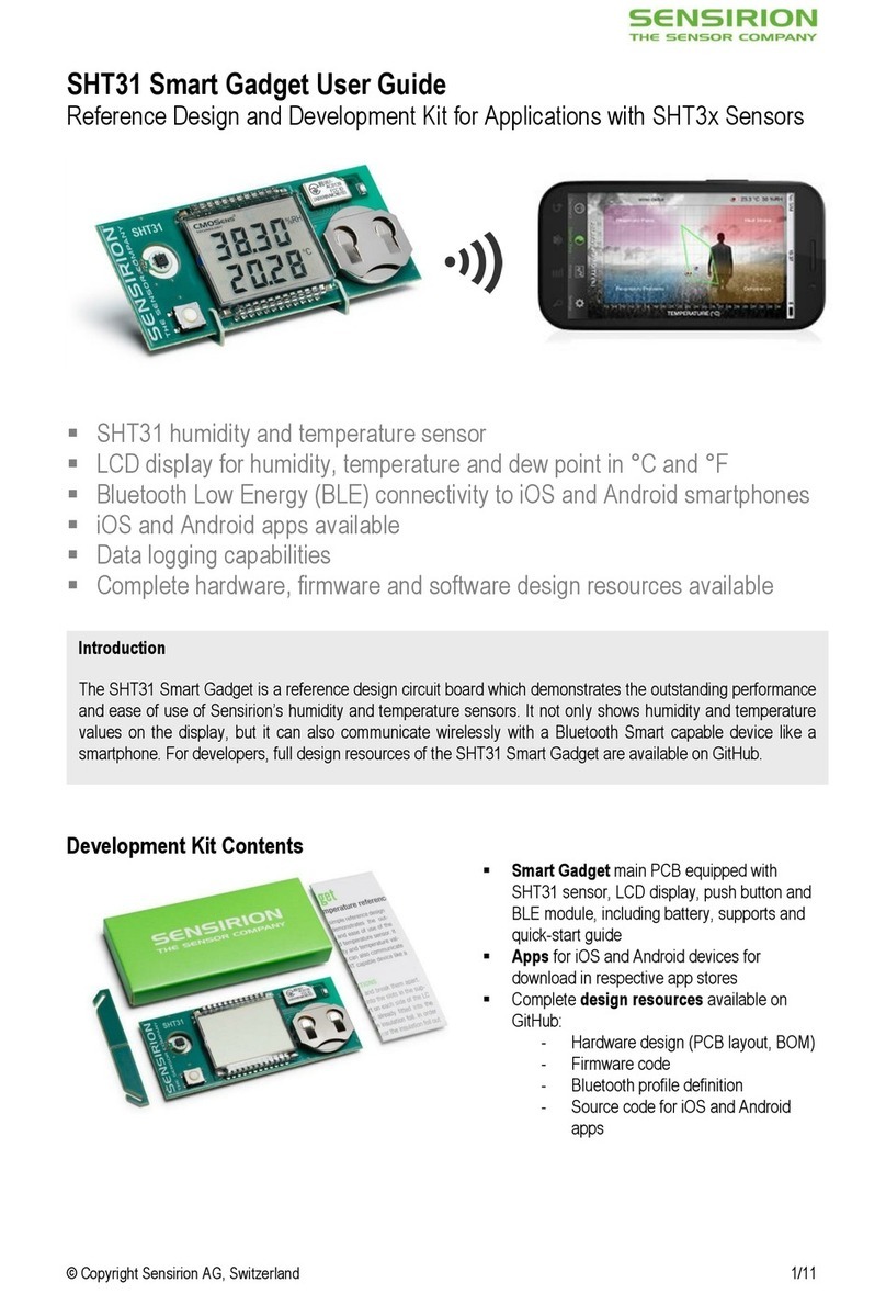 SENSIRION SHT31 Smart Gadget Reference design