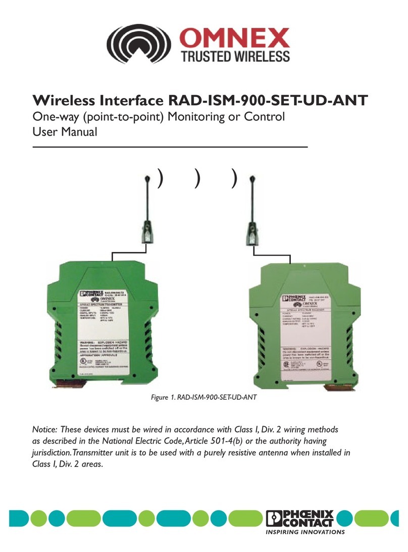 Phoenix Contact Omnex RAD-ISM-900-SET-UD-ANT User manual