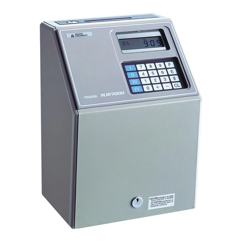 Amano MJR-7000EZ Operation manual