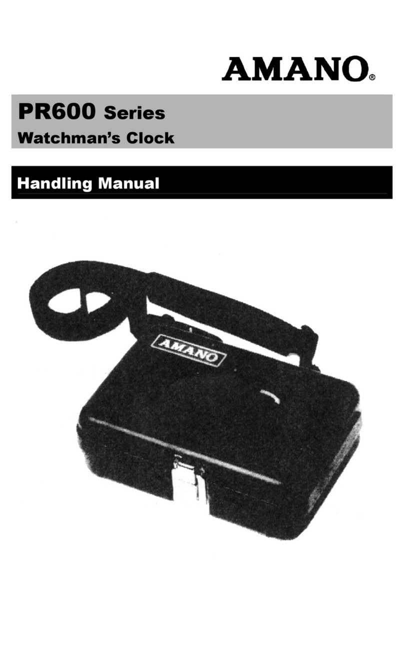 Amano PR600 Series Handling manual