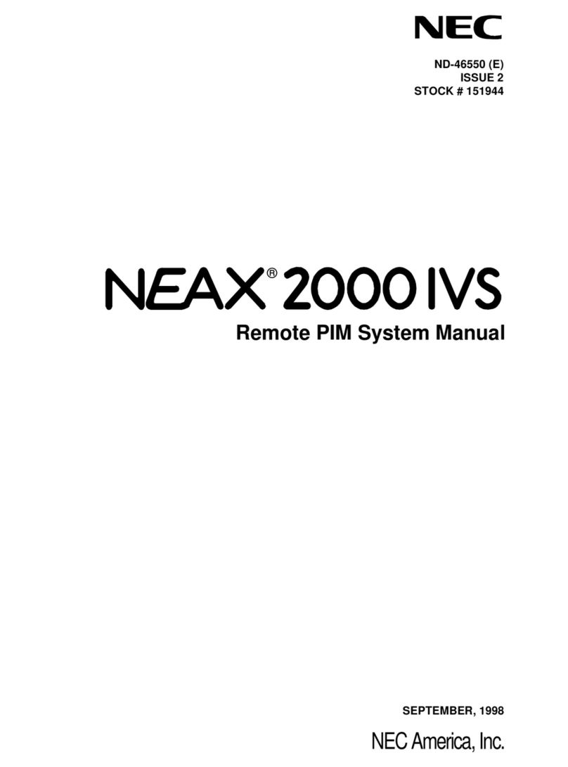 NEC NEAX2000 IVS User manual